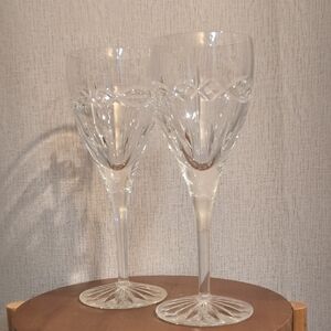 Pair of Waterford Crystal Wine Glasses - Dolmen
